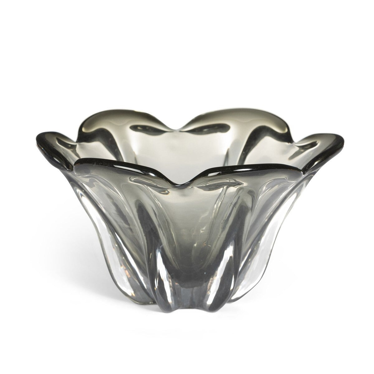 Tulip Glass Bowl, Smoke, Large (2-Pack)