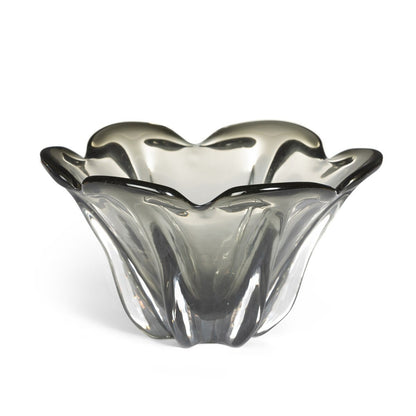 Tulip Glass Bowl, Smoke, Large (2-Pack)