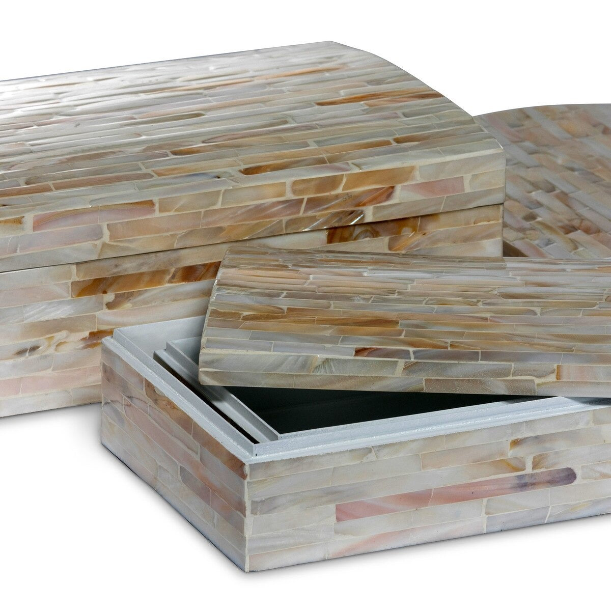 Capraia Coast Decorative Boxes, Set of 3