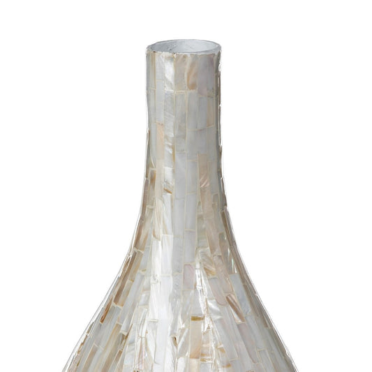 Capraia Coast Mosaic Vessel, Mother of Pearl