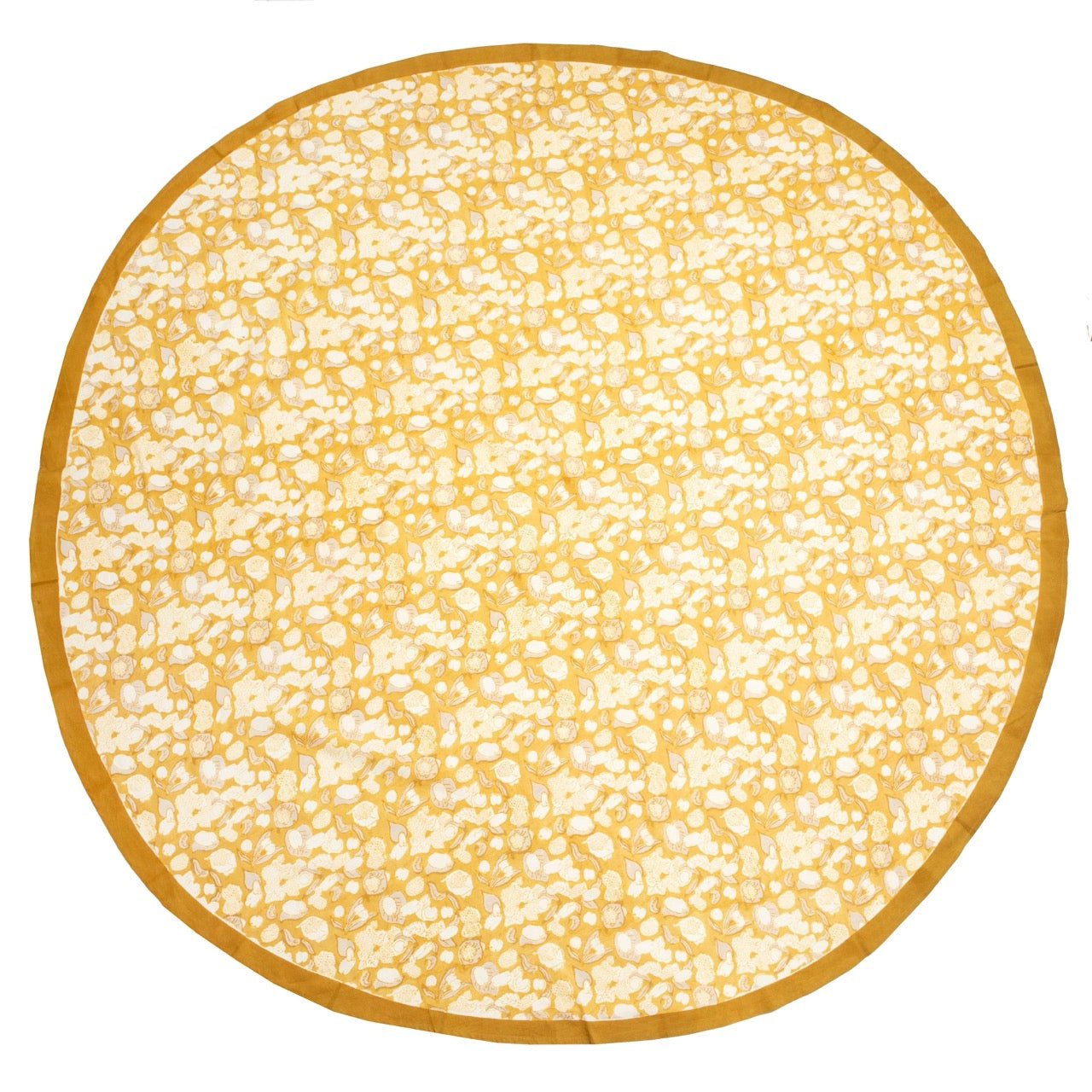 French Tablecloth Forest Harvest Grey & Mustard