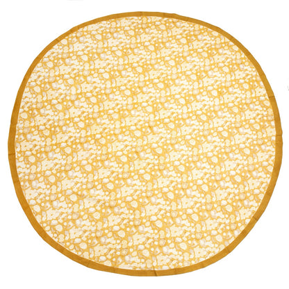 French Tablecloth Forest Harvest Grey & Mustard