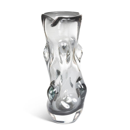 Serenity Glass Vase, Smoke, Large (2-Pack)