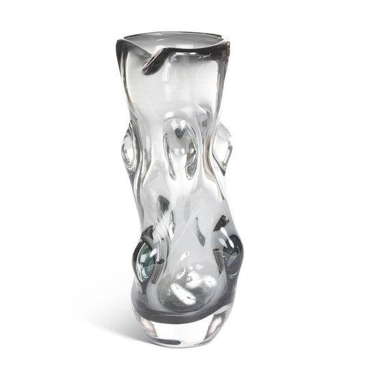 Serenity Glass Vase, Smoke, Large (2-Pack)