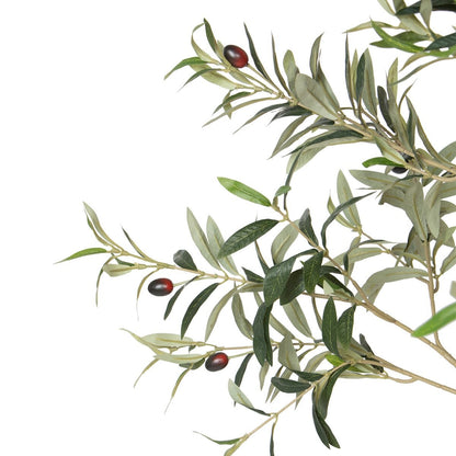 Faux Olive Tree with Weighted Black Pot, 78"