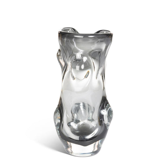 Serenity Glass Vase, Smoke, Medium (2-Pack)