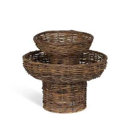 Island Palm Decorative Pedestals, Set of 2