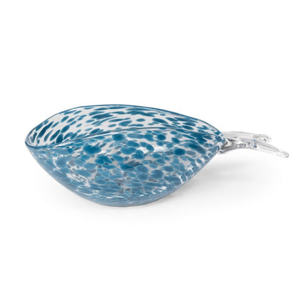 Seaside Glass Fish Bowl, Navy Blue, Large