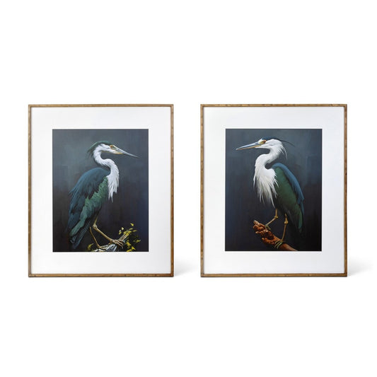 Birds of a Feather Framed Heron Wall Art, 2 Assorted Styles