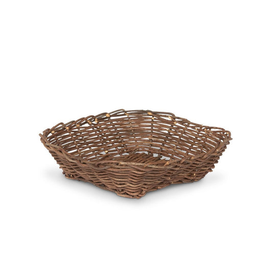 Island Palm Rattan Trays, Set of 3