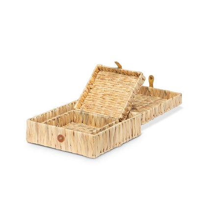 Island Palm Decorative Boxes, Set of 2
