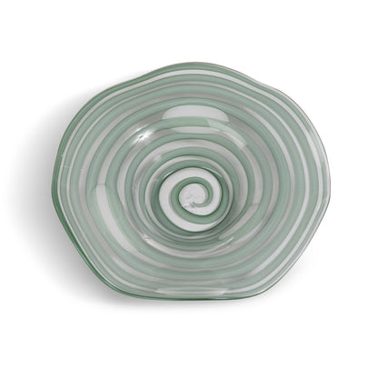 Everly Glass Decorative Plate, Sea Mist (2-Pack)
