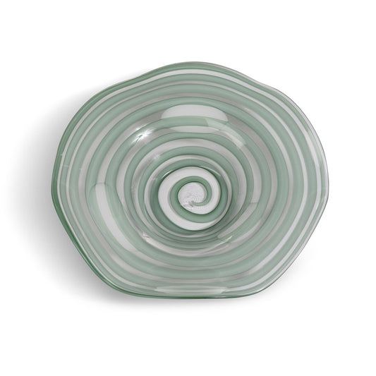 Everly Glass Decorative Plate, Sea Mist (2-Pack)