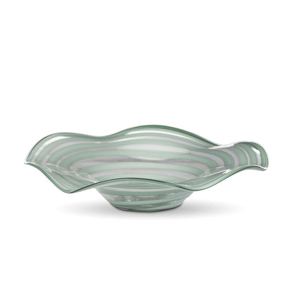 Everly Glass Decorative Plate, Sea Mist (2-Pack)