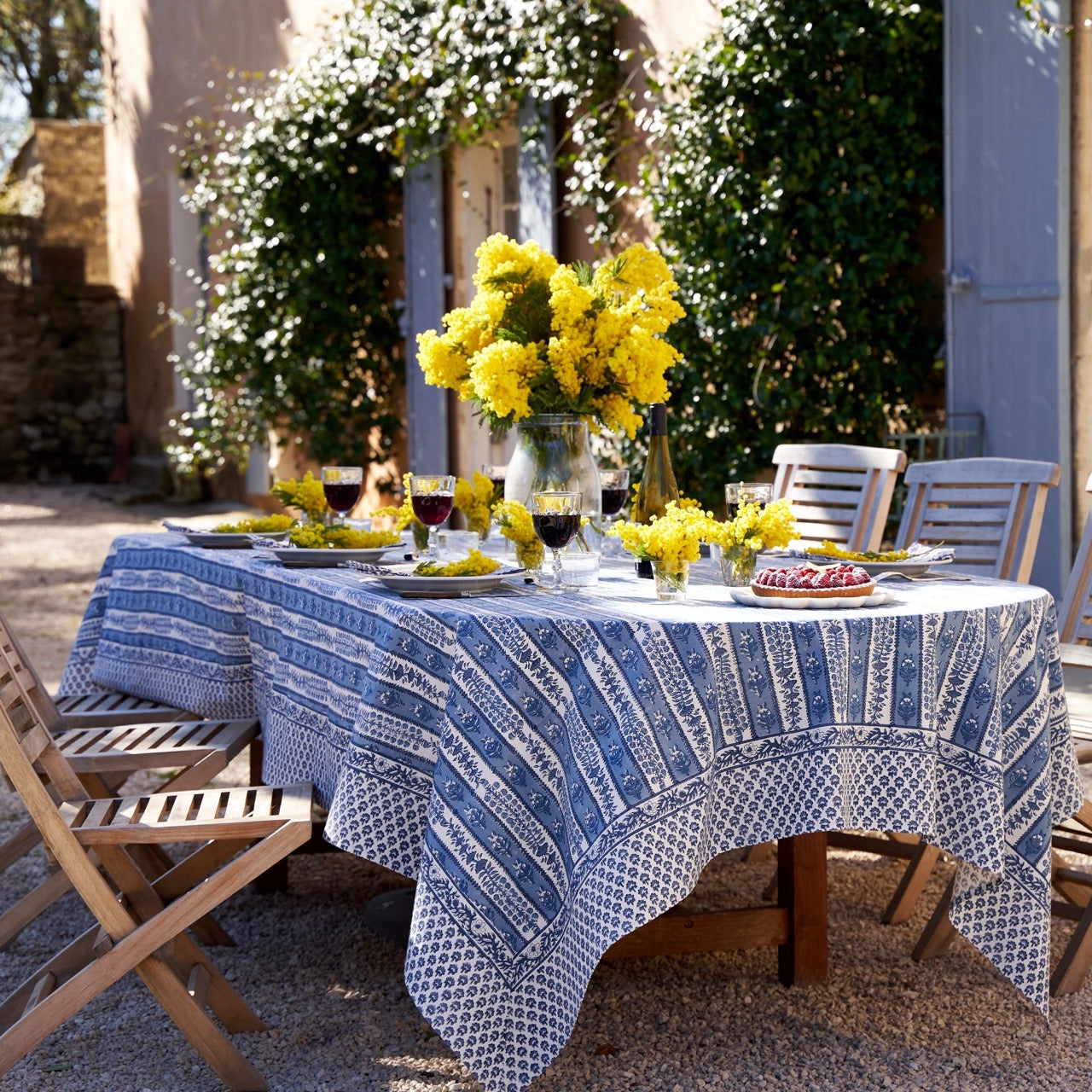 French Tablecloth Avignon Blue & Marine- Out of Stock