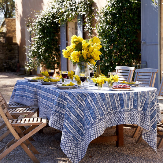 French Tablecloth Avignon Blue & Marine- Out of Stock