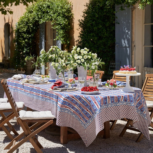 French Tablecloth Avignon Red & Blue-Out of Stock