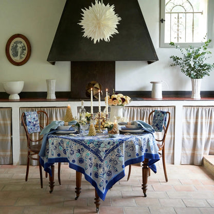 French Tablecloth Ornaments Blue - Out of Stock