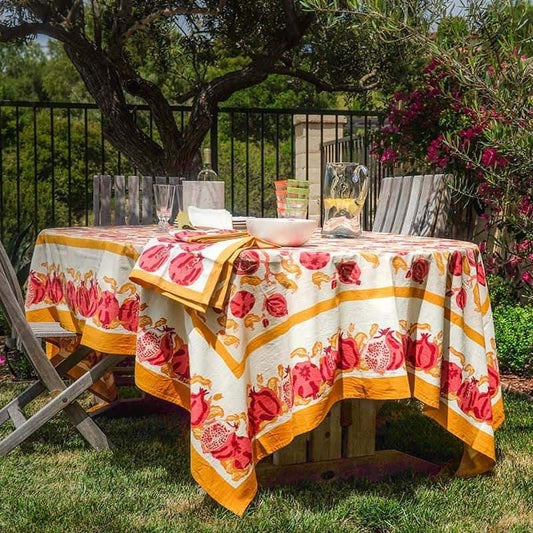 French Tablecloth Pomegranate