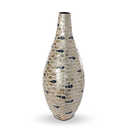 Capraia Coast Mosaic Vessel, Capiz, Nautical