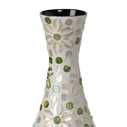 Capraia Coast Floral Vase, Capiz