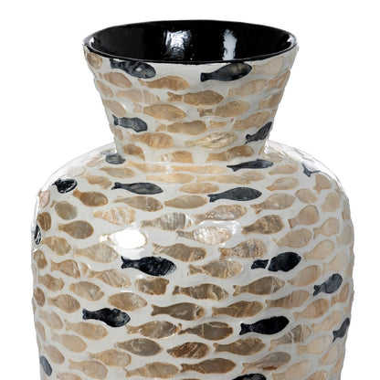 Capraia Coast Vase, Capiz, Nautical