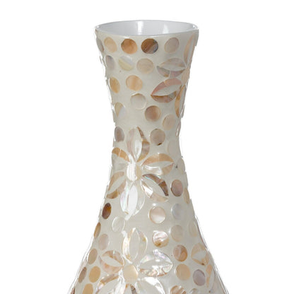 Capraia Coast Tall Floral Vase, Mother of Pearl