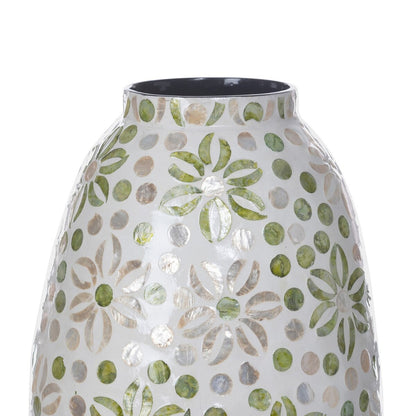 Capraia Coast Large Floral Vase, Capiz