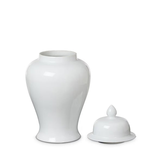 Imperial Ceramic Ginger Jar, Ivory, Small