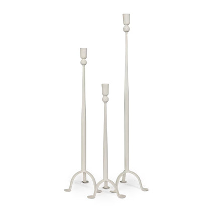 Timeless Taper Candle Holder, Cream, Large (2-Pack)