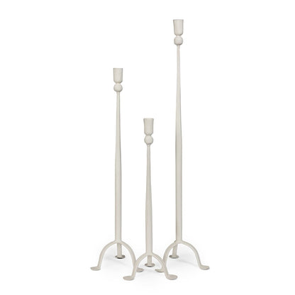 Timeless Taper Candle Holder, Cream, Small (2-Pack)
