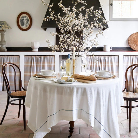 Embroidery White Tablecloth- Out of Stock