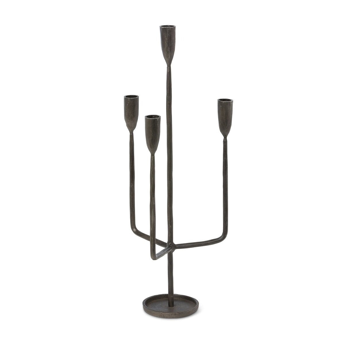 Primitive Iron Candelabra