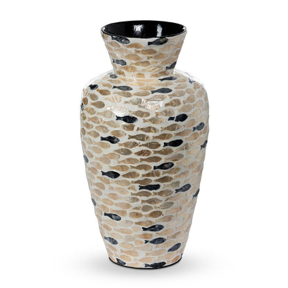 Capraia Coast Vase, Capiz, Nautical