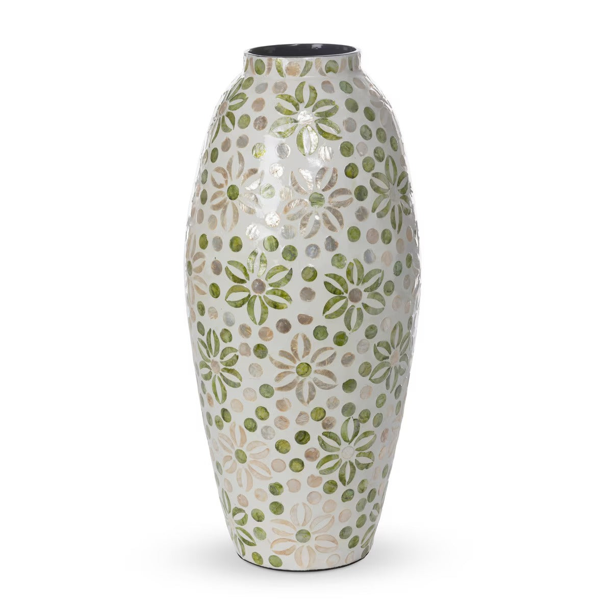 Capraia Coast Large Floral Vase, Capiz