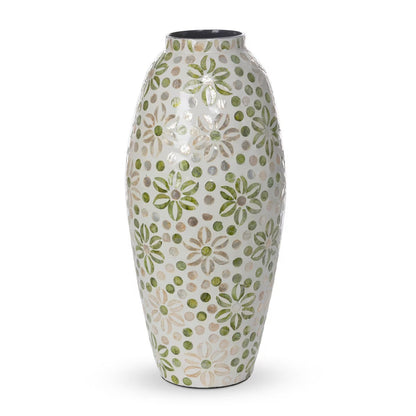 Capraia Coast Large Floral Vase, Capiz