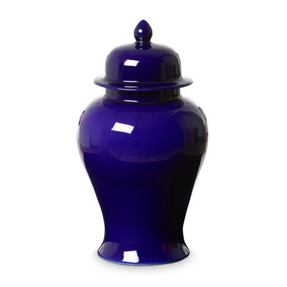Imperial Ceramic Ginger Jar, Indigo, Large