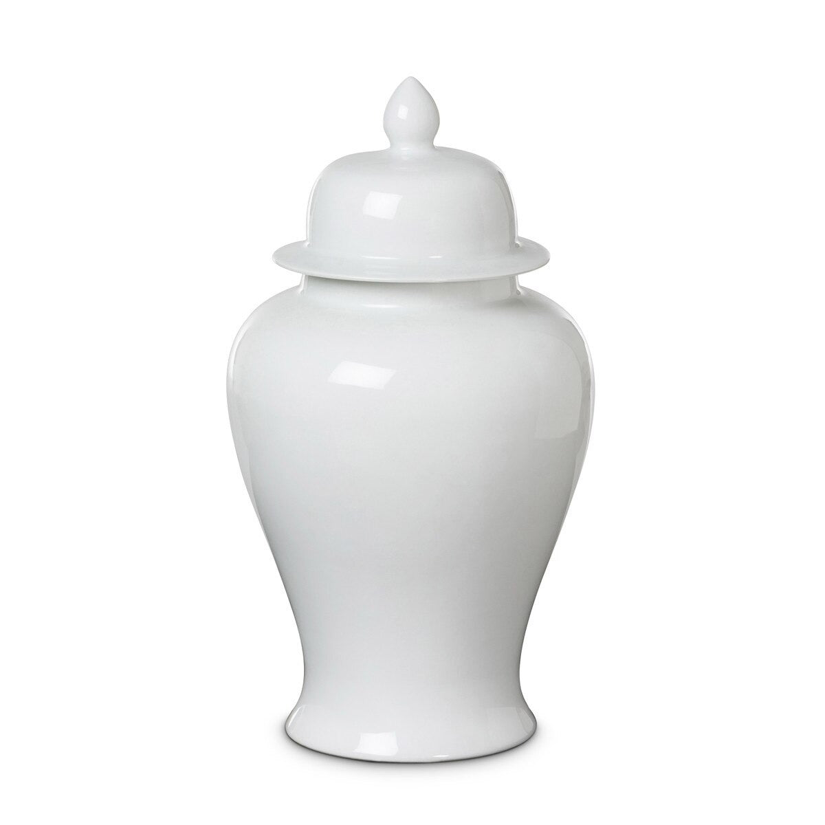 Imperial Ceramic Ginger Jar, Ivory, Large