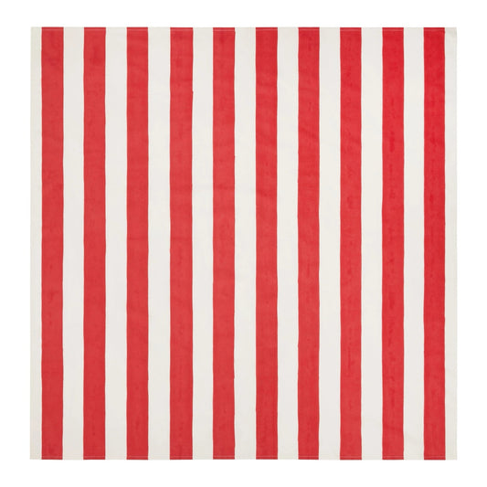French Tablecloth St. Tropez Red Stripes