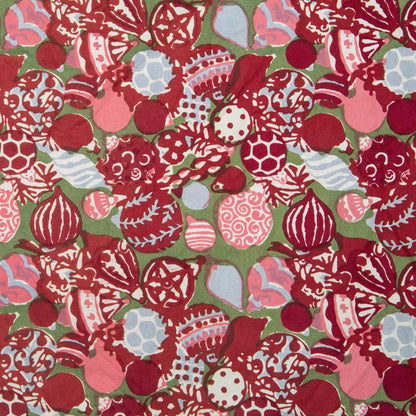 French Tablecloth Ornaments Red & Green-Out of Stock