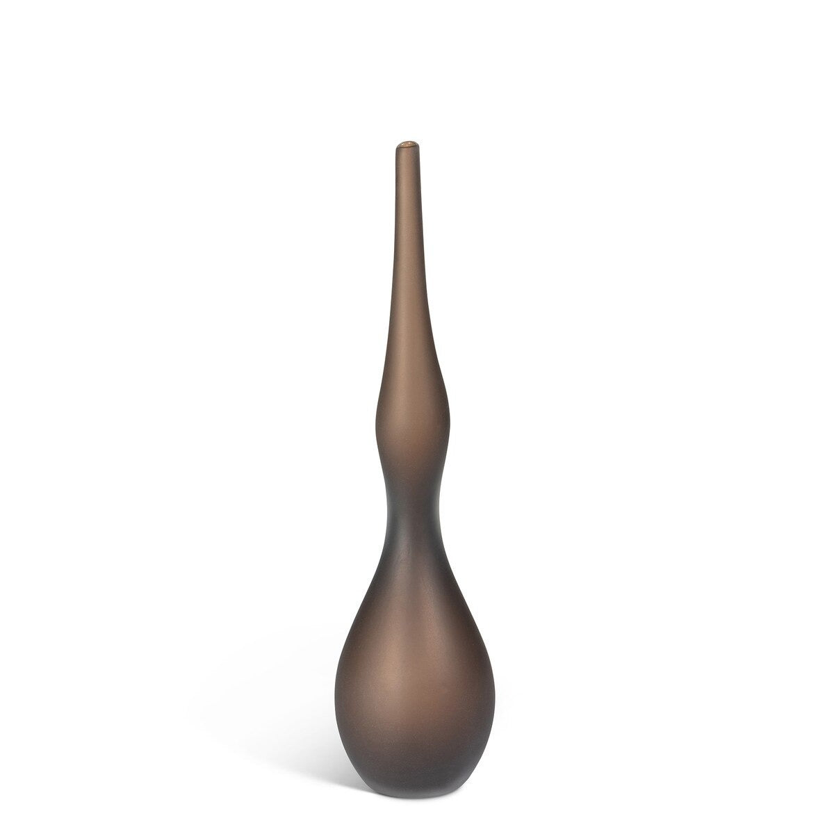 Luca Glass Vase, Coffee, Small