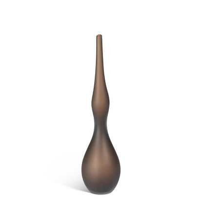 Luca Glass Vase, Coffee, Small