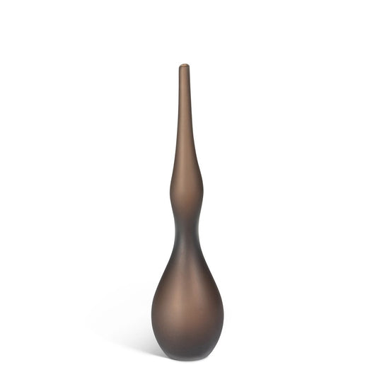 Luca Glass Vase, Coffee, Small