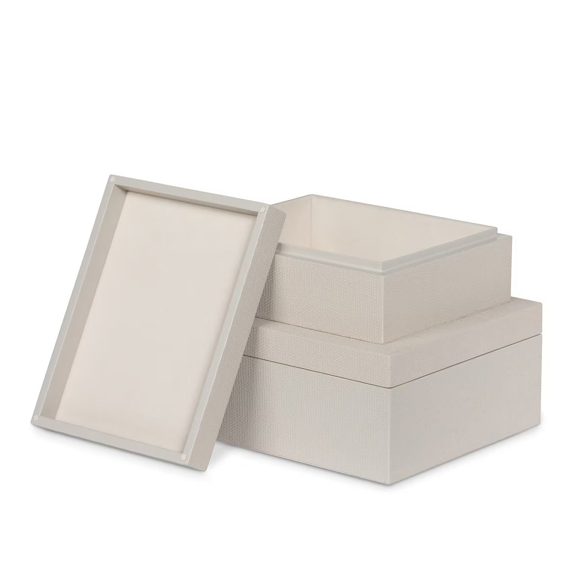 St. Tropez Decorative Boxes, Set of 2, Coastal Sand