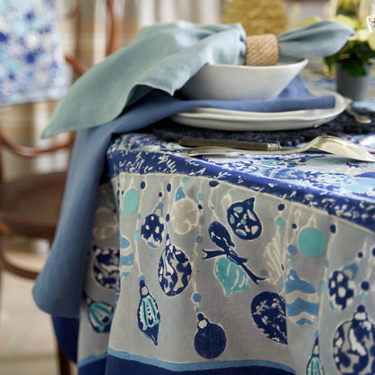 French Tablecloth Ornaments Blue - Out of Stock