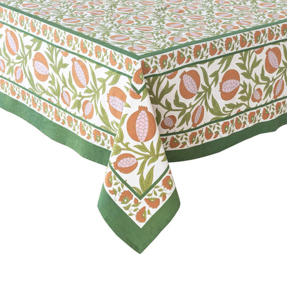 French Tablecloth Grenadine Orange & Green-Out of Stock
