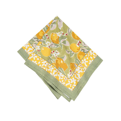 French Tablecloth Citron Vert & Yellow