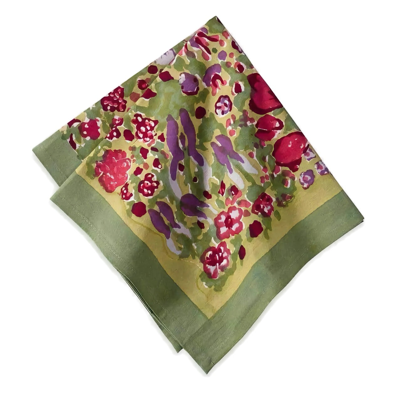 French Tablecloth Jardin Red & Green