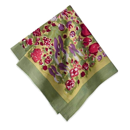 French Tablecloth Jardin Red & Green