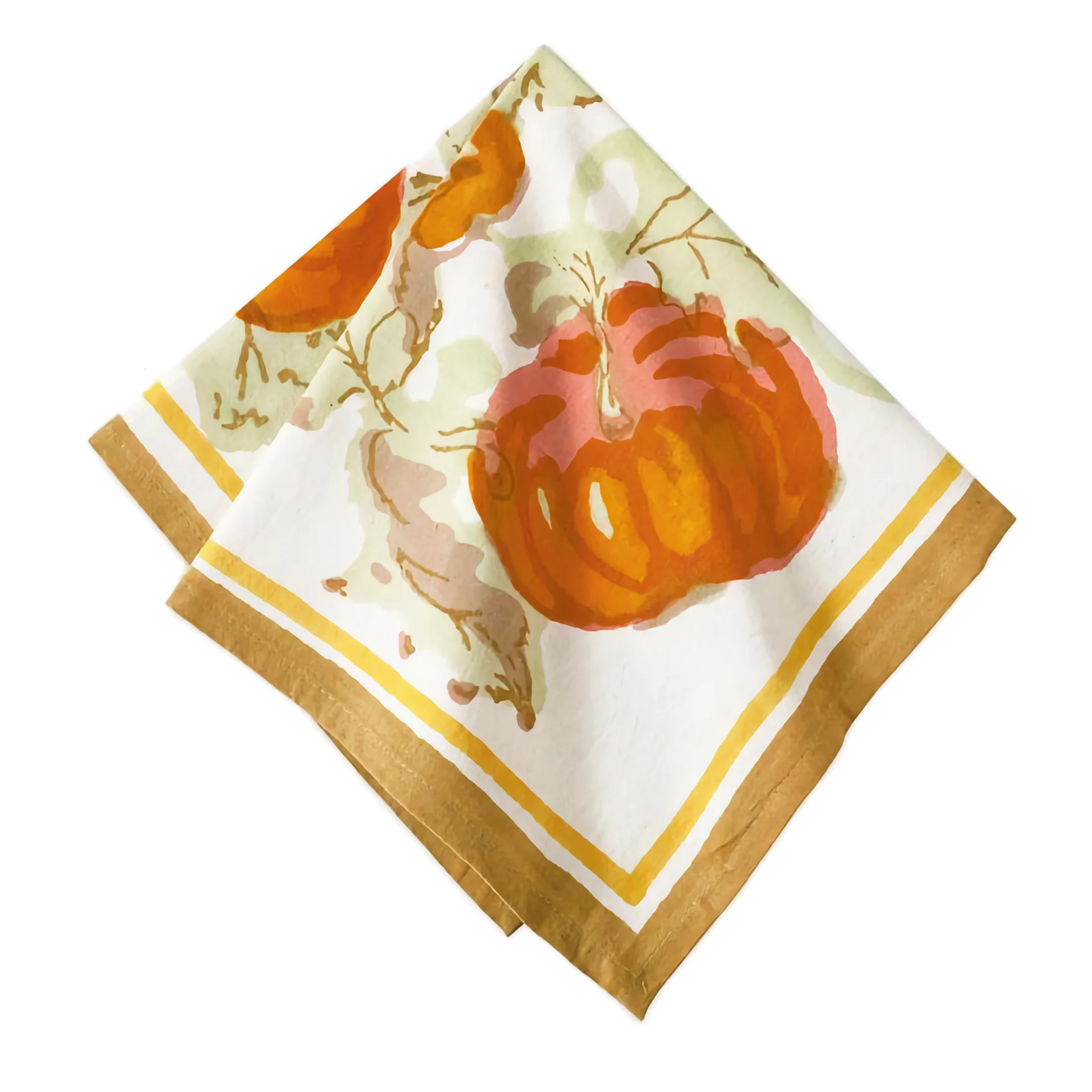 French Tablecloth Pumpkin Orange & Mustard